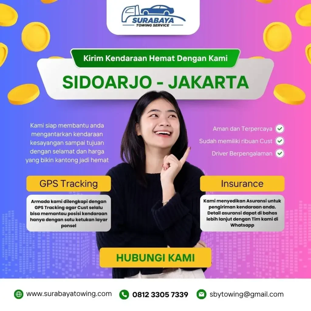 Jasa Kirim Mobil Sidoarjo ke Jakarta